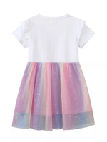 Children's Unicorn Rainbow Tulle Dress