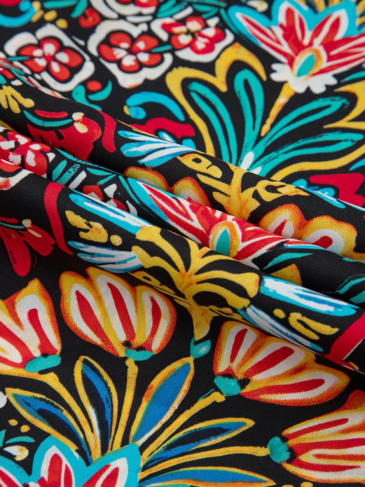 Floral Print Thin Straps High Waist Maxi Dress - Ladyez