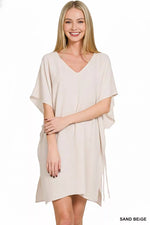 Zenana Woven Airflow Tie Side Cover Up