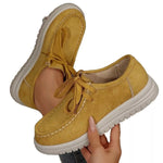 Lace Up Round Toe Loafers