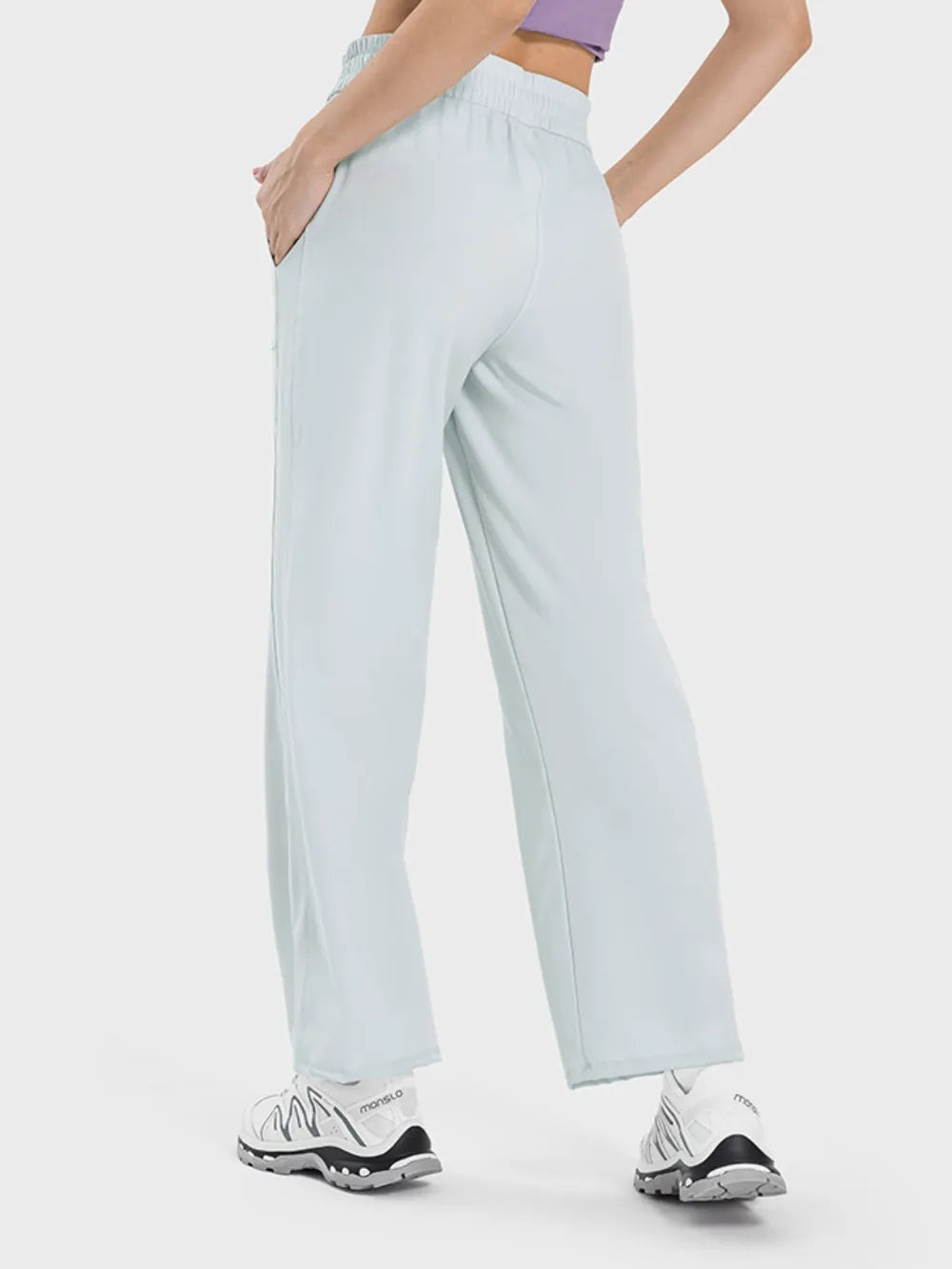 Millennia Drawstring Pocketed Active Pants - Ladyez