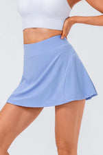 High Waist Pleated Active Skirt - Ladyez