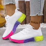 Lace Up Round Toe Sneakers