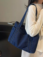 Denim Tote Shoulder Bag