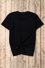 Skull Round Neck Short Sleeve T-Shirt - Ladyez