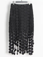 Fringe Midi Skirt