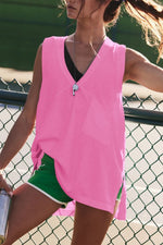 Side Slit V-Neck Tank