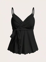 Wrap Tie Surplice Cami