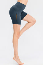 Wide Waistband Sports Shorts - Ladyez