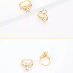 18K Gold-Plated Zircon Ring