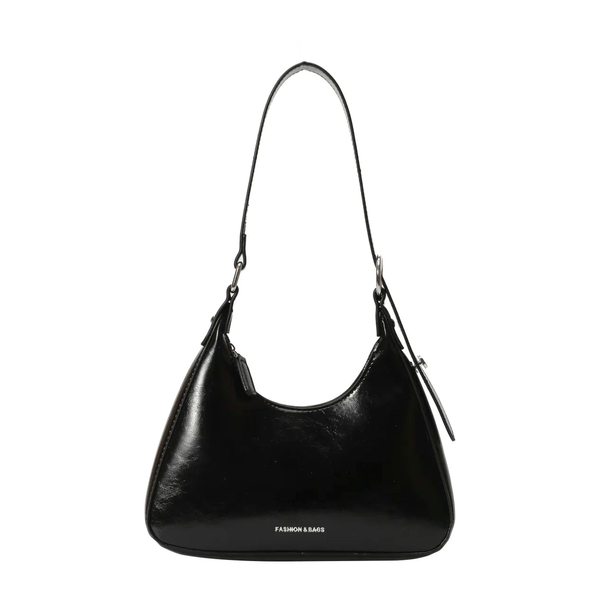 Adjustable Strap PU Leather Shoulder Bag - Ladyez