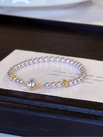Pearl Clover Charm Bracelet