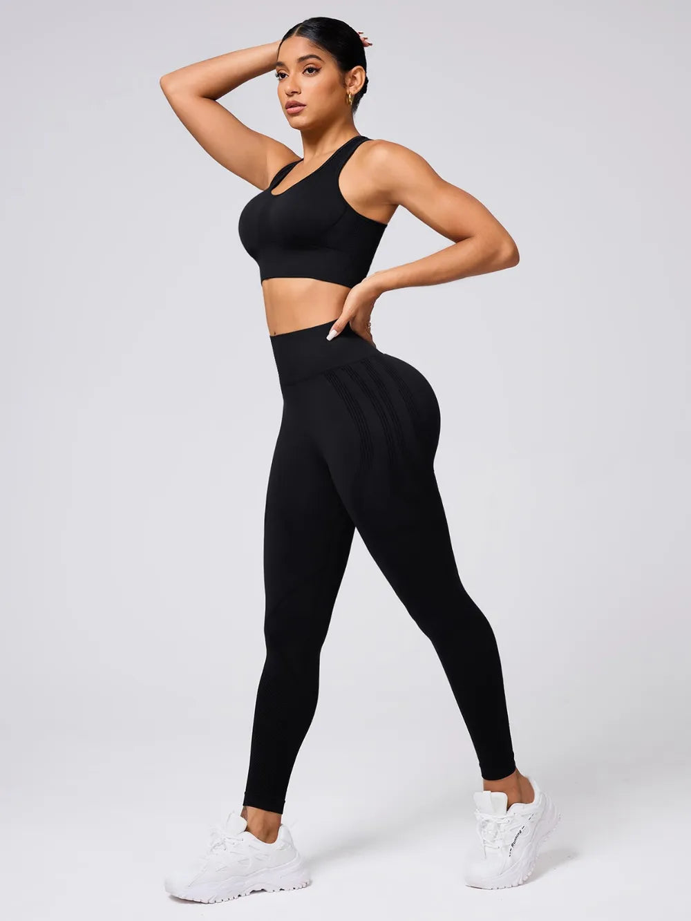 Round Neck Wide Strap Tank and Leggings Active Set - Ladyez