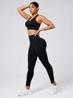 Round Neck Wide Strap Tank and Leggings Active Set - Ladyez