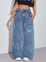 Heart Wide Leg Jeans