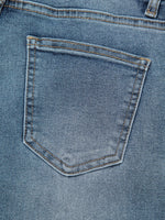 Distressed Ankle-length Straight Jeans - Ladyez