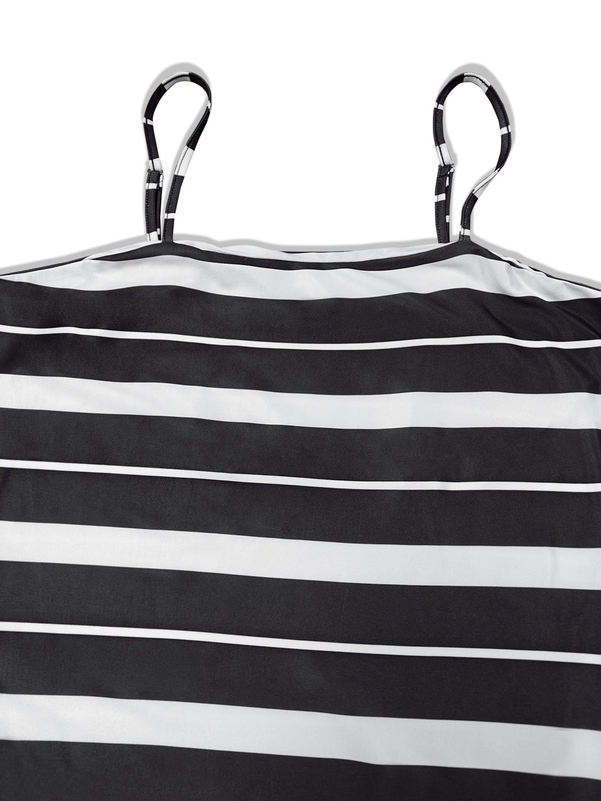 Plus Size Striped Spaghetti Strap Maxi Dress