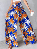 Printed Wide-Leg Pants