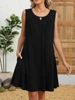 Round Neck Sleeveless Dress