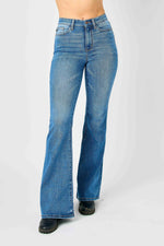Judy Blue Full Size Hw Classic Flare Jeans Plus Size - Ladyez
