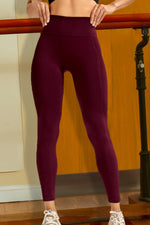 Wide Waistband Sports Leggings - Ladyez