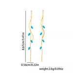 18K Gold-Plated Chain Drop Earrings
