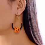18K Gold-Plated Halloween Bead Earrings
