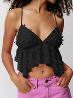 Sheer Lace Cami Top with Delicate Trim