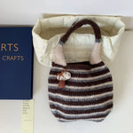 Knitted Striped Handbag
