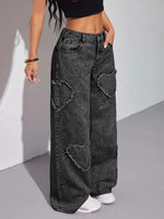 Heart Wide Leg Jeans
