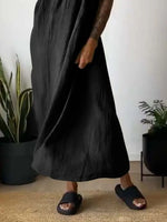 Full Size Ruched Cami Maxi Dress with Pockets Plus Size - Ladyez