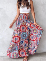 Printed Wide-Leg Pants