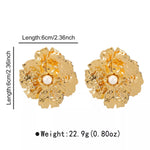 18K Gold-Plated Flower Earrings