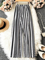 Boho Print Wide Leg Pants