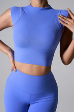 Mock Neck Active Tank - Ladyez