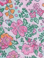 Children's Floral Print Bunny Ruffle Sleeve Dress