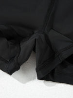 High Waisted Drawstring Swim Shorts