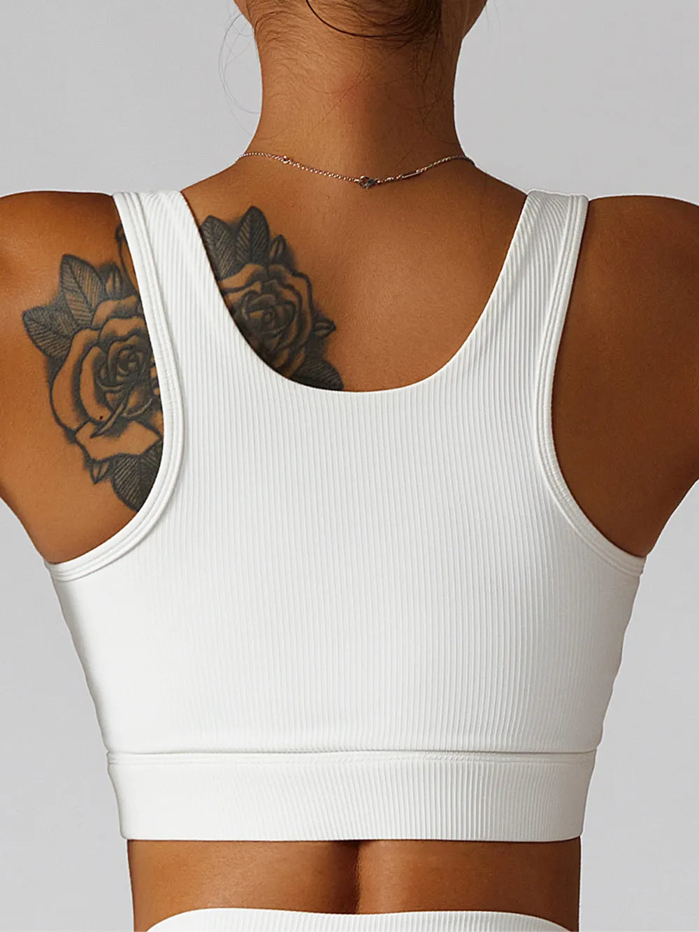 Basic Bae Ribbed Square Neck Cropped Active Tank - Ladyez