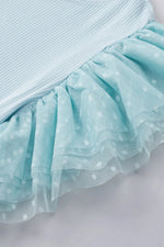 Ruffled Round Neck Cap Sleeve Top