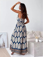 Printed Spaghetti Strap Wide-Leg Jumpsuit