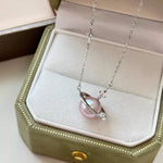 Planet Pearl Pendant Necklace