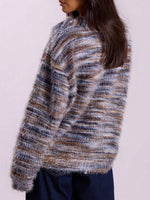 Textured Knit Button-Down Cardigan