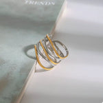 Two-Tone Open Ring