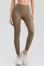 Wide Waistband Slim Fit Active Leggings - Ladyez