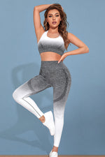 Gradient Sports Tank and Leggings Set - Ladyez