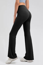 High Waist Straight Active Pants - Ladyez