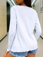 Button-Up Long Sleeve Cardigan