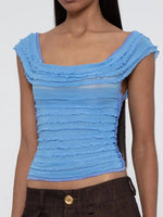 Ruched Solid Tank - Ladyez