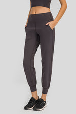 Millennia Wide Waistband Slant Pocket Pants - Ladyez