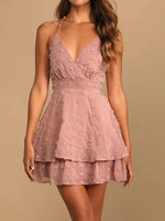 Swiss Dot V-Neck Cami Dress